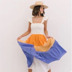 Sunshine Tienda Citrus Rainbow Rio Dress